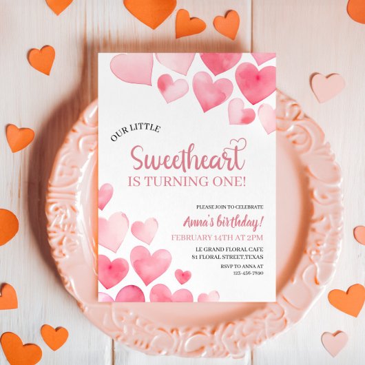 Onze kleine liefje wordt één verjaardag kaart