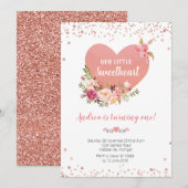 Onze kleine liefje wordt een verjaardag. kaart (Voorkant / Achterkant)