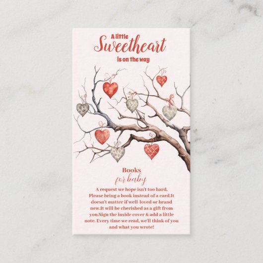 Onze kleine liefjes Valentijns boeken voor Baby Informatiekaartje (Voorkant)