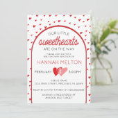 Onze Kleine Liefjes Valentijnsdag Baby shower Kaart (Staand voorkant)