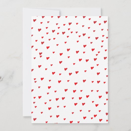 Onze Kleine Liefjes Valentijnsdag Baby shower Kaart (Achterkant)