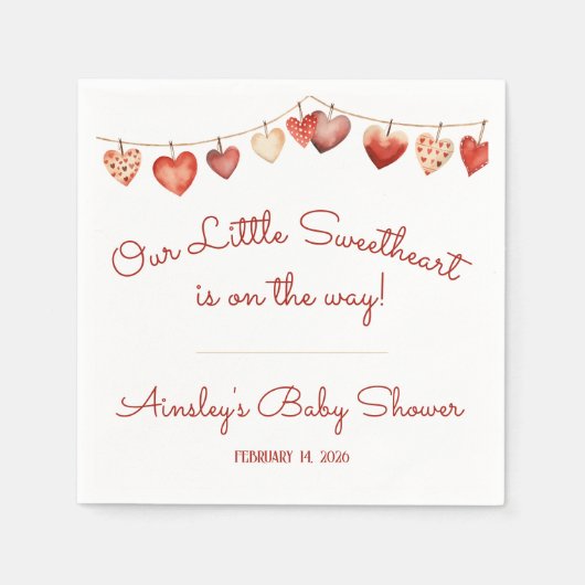 Onze kleine lieve Baby showers servetten (Voorkant)