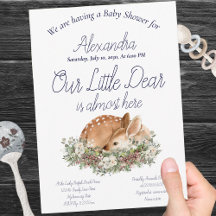 Onze kleine lieve Deer Woodland White Roses Pineco