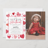 Onze kleine lieve Kinder foto verjaardagsfeestje Kaart (Voorkant)