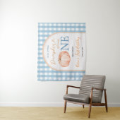 Onze kleine lieve pompoen 1e verjaardag welkom wandkleed (In situ)