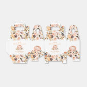 Onze kleine lieve pompoen verjaardag rustieke bloe bedankdoosjes (Uitgevouwen)