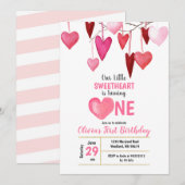 Onze kleine lieve Valentijn ballon verjaardag Kaart (Voorkant / Achterkant)