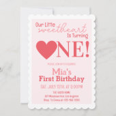 Onze kleine lieverd eerste 1e verjaardagsfeestje kaart (Voorkant)
