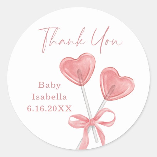 Onze kleine lieverd Valentijn Baby shower Stickers (Voorkant)