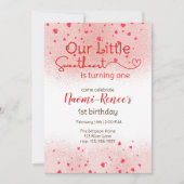 Onze kleine lieverd wordt er eentje kaart (Voorkant)