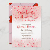 Onze kleine lieverd wordt er eentje kaart (Voorkant / Achterkant)