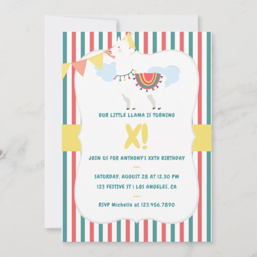 Onze kleine Llama Elke leeftijd brengt kinderen op Kaart (Voorkant)