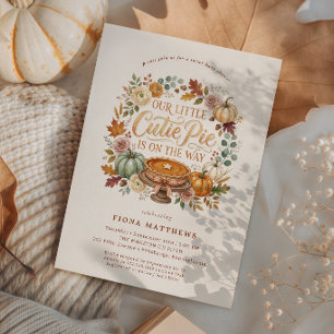 Onze Kleine Malle Schat Herfst Pompoen Baby Shower Kaart