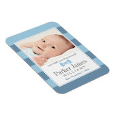 Onze kleine Man Blue Boy Fotoaankondiging Magneet (Rechterzijde)