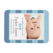 Onze kleine Man Blue Boy Fotoaankondiging Magneet (Horizontaal)