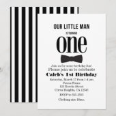 Onze Kleine Man Eerste 1e Verjaardag Vlinderdas Fe Kaart (Voorkant / Achterkant)