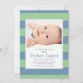 Onze kleine Man groene leisteen knappe baby jongen Aankondiging (Voorkant)