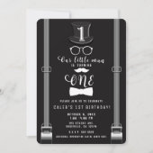 Onze kleine Man Hipster Suspenders 1e Verjaardag E Kaart (Voorkant)