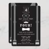 Onze kleine Man Hipster Suspenders Verjaardagsfees Kaart (Voorkant / Achterkant)