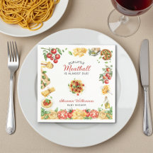 Onze Kleine Meatball Italiaans Eten Baby Shower