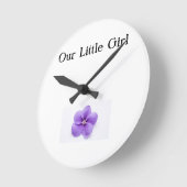 Onze kleine meisje Baby kinderkamer Ronde Klok (Hoek)