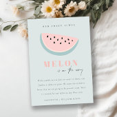 Onze kleine Melon Aqua Blue Boy aankondiging beves