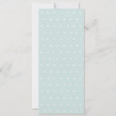 Onze kleine Melon Pastel Aqua Blue Baby shower Kaart (Achterkant)