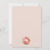 Onze kleine Melon Waterverf blush Baby shower Bedankkaart (Achterkant)