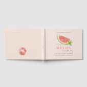 Onze kleine Melon Waterverf blush Baby shower Gastenboek (Volledig)