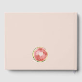 Onze kleine Melon Waterverf blush Baby shower Gastenboek (Achterkant)