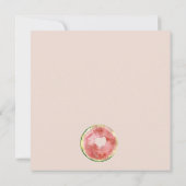 Onze kleine Melon Waterverf blush Baby shower Kaart (Achterkant)