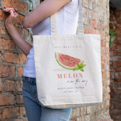 Onze kleine Melon-Waterverf elke dag van de zondag Tote Bag