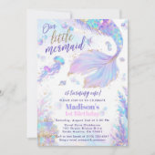 Onze kleine Mermaid 1e verjaardag Uitnodiging (Voorkant)