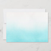 Onze kleine Mermaid Foto Birthday Party Bedankkaart (Achterkant)