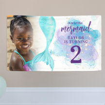 Onze kleine Mermaid Foto Birthday Party