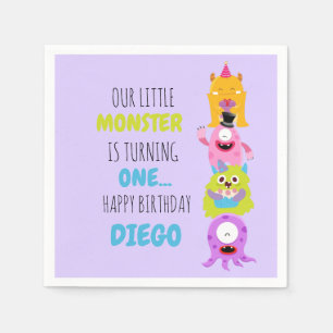 Onze kleine monster draait om een Napkins Servet