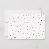 Onze kleine monster verjaardag bedankkaart (Achterkant)