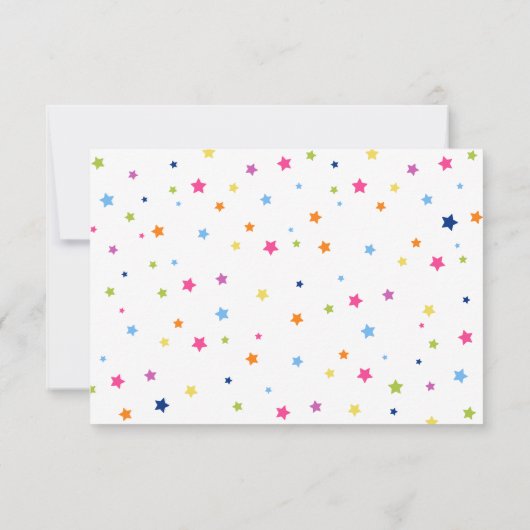 Onze kleine monster verjaardag bedankkaart (Achterkant)