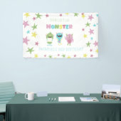 Onze kleine monster verjaardag spandoek (Beurs)