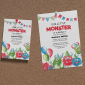 Onze Kleine Monster Verjaardagsfeestje Kaart
