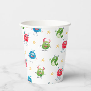 Onze Kleine Monster Verjaardagsfeestje Papieren Bekers