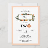 Onze Kleine Moppie Tweede 2e Verjaardagsfeestje Kaart (Voorkant)