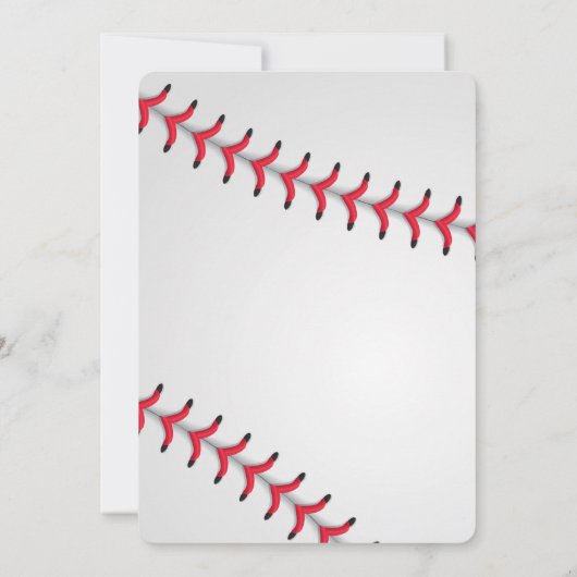 Onze kleine MVP honkbal verjaardag uitnodiging (Achterkant)