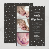 Onze kleine nieuwe baby bedankt je creditcard aankondiging (Voorkant / Achterkant)