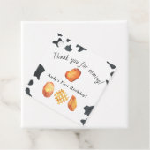 Onze kleine nugget draait één verjaardag voor kind bedankjes labels (In situ)