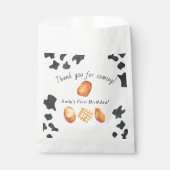 Onze kleine nugget draait één verjaardag voor kind bedankzakje (Voorkant)