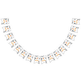 Onze kleine nugget draait één verjaardag voor kind vlaggetjes