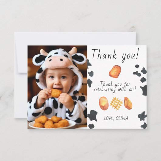 Onze Kleine Nugget Verjaardag Bedankt (Voorkant)