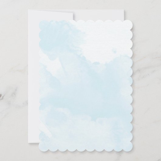 Onze kleine Paarse bloemenbloem Kaart (Achterkant)