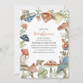 Onze kleine paddenstoel is onderweg! Baby shower I Kaart (Voorkant)